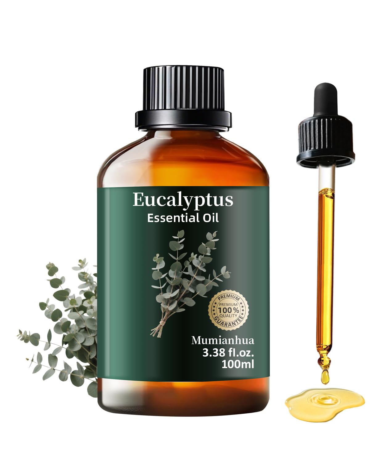 Mumianhua eucalyptus oil bottle for easy application and storage.