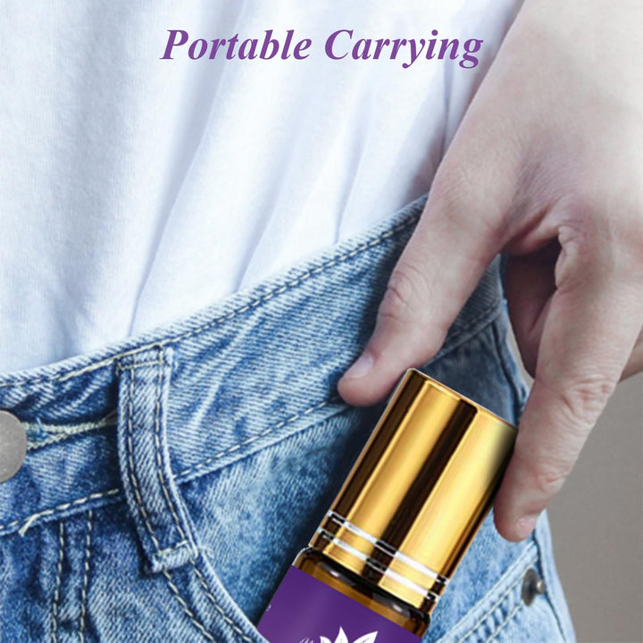 Mumianhua Lavender Roll-On packaging and brand label for easy storage.