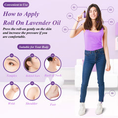 Mumianhua Lavender Roll-On applied to wrists and temples for calm focus.