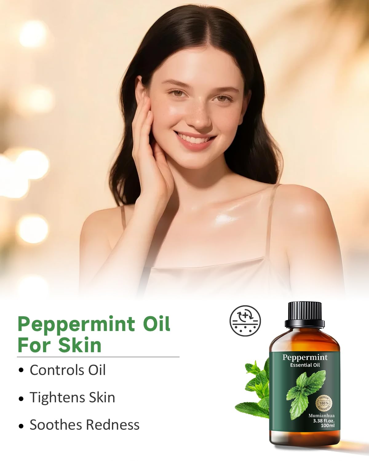 Mumianhua peppermint oil for skincare blends to refresh the complexion