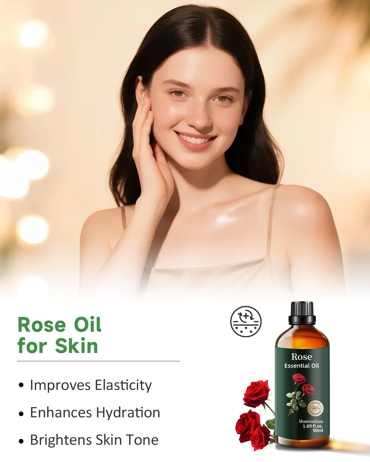 Mumianhua rose oil dropper with premium fragrance