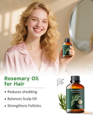 Mumianhua rosemary oil for natural shine and reduced dullness.