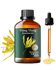 Mumianhua Ylang Ylang essential oil bottle pours for diffuser aromatherapy