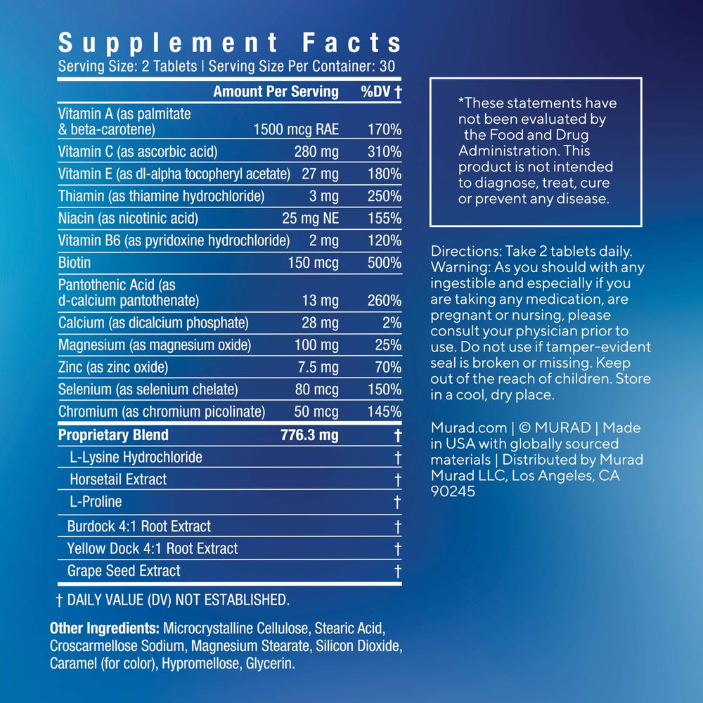 Murad Pure Skin Acne Supplements lifestyle scene suggesting routine use
