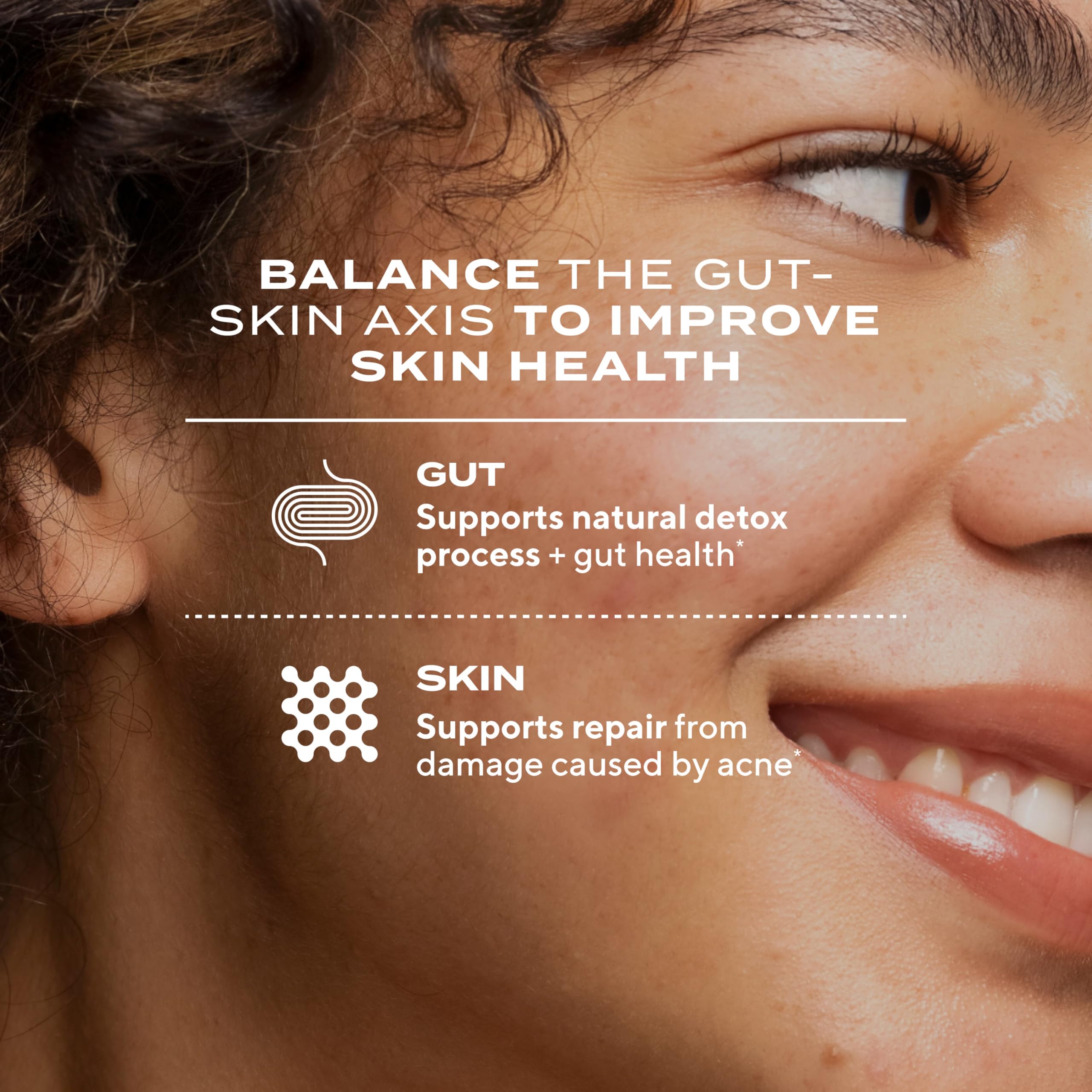Murad Pure Skin Acne Supplements ingredients chart highlighting key nutrients
