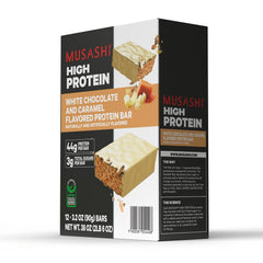 Musashi bar in hand after workout for quick recovery.