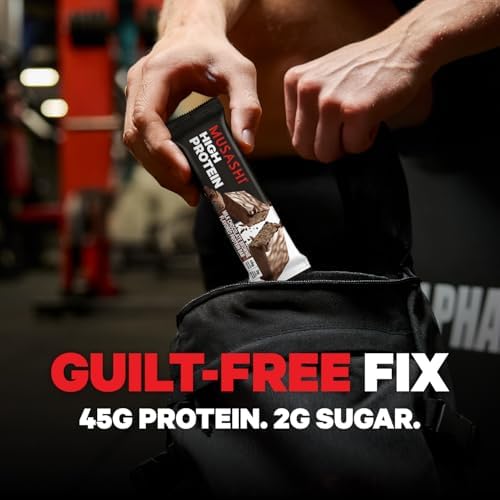 MUSASHI high protein bar 90g BCAA 2:1:1 ratio highlight