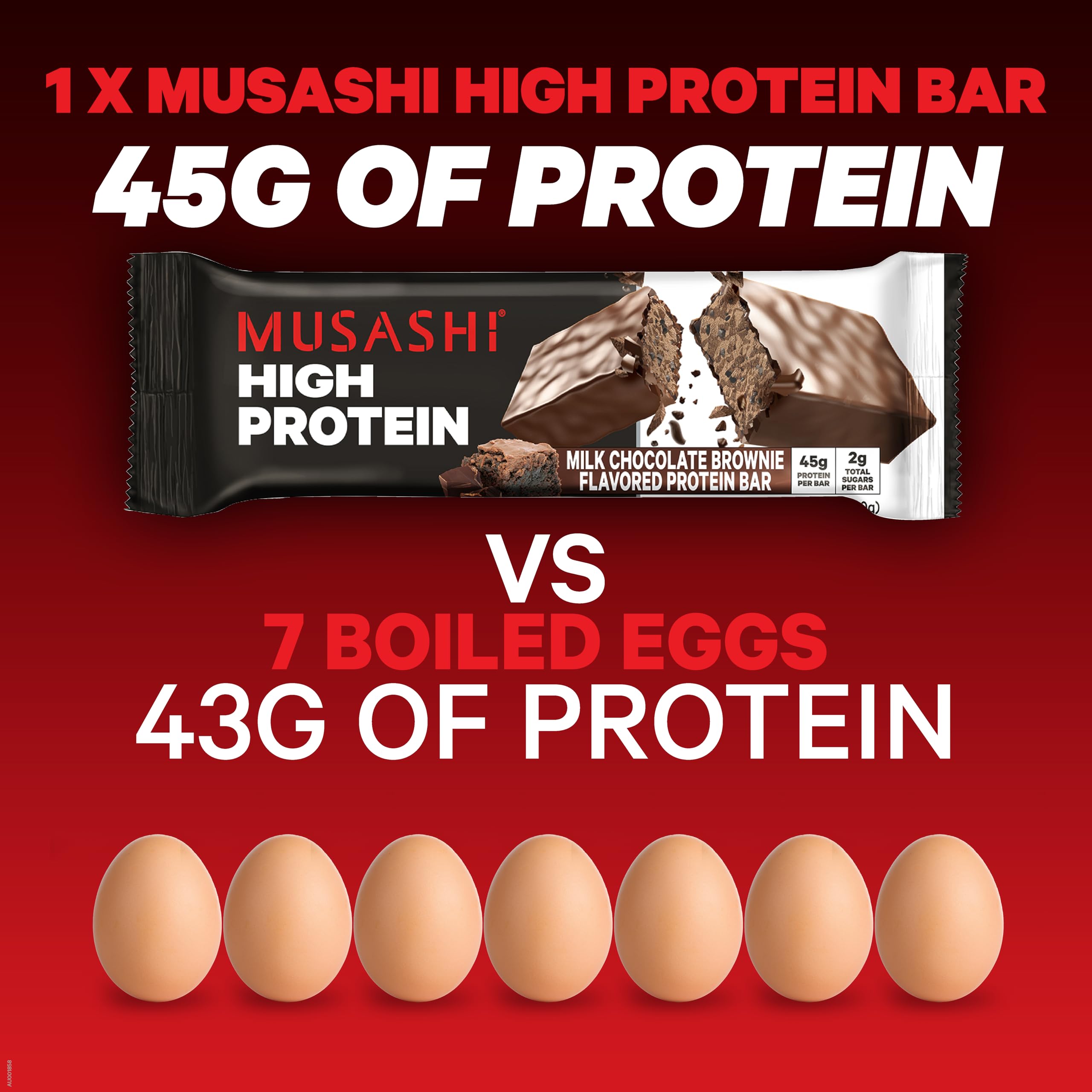 MUSASHI high protein bar 90g NZ AU expertise graphic