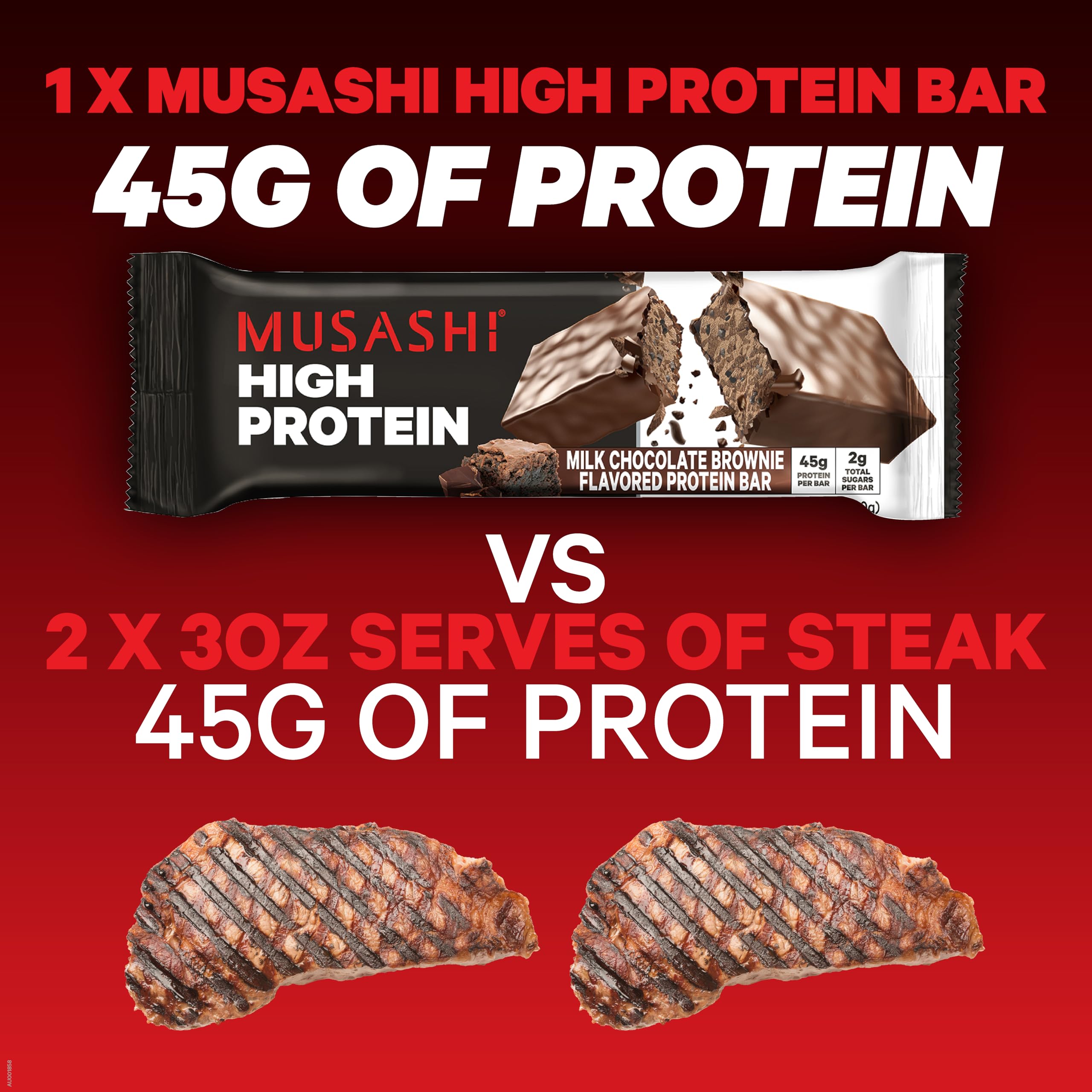 MUSASHI high protein bar 90g on-the-go snack idea