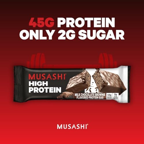 MUSASHI high protein bar 90g whey protein isolate visual