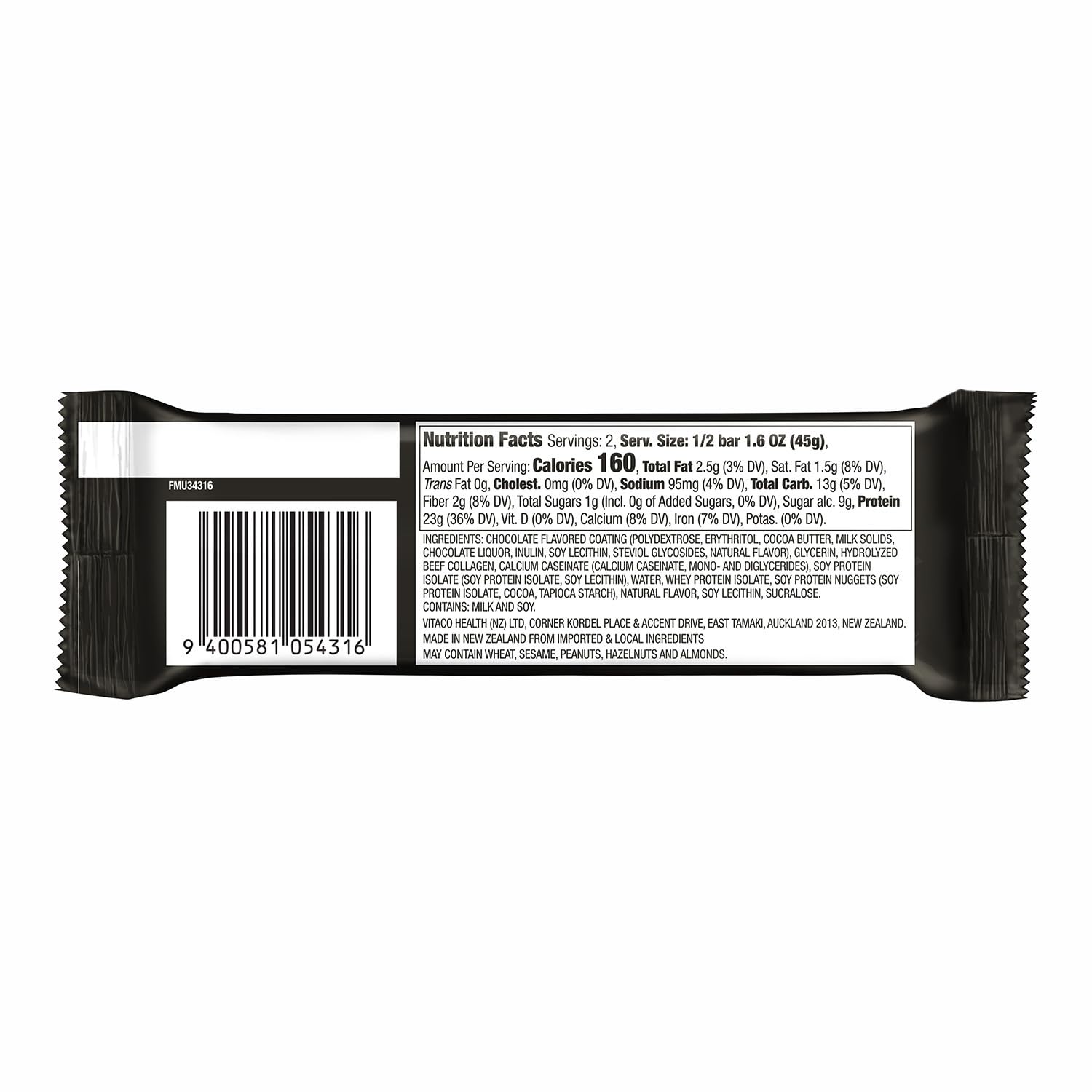 MUSASHI pack of 12 bars cookies & cream display, convenient on-the-go protein.