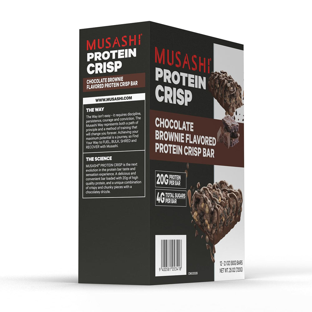 Musashi Protein Crisp Bar satisfies hunger with crispy chunks and chocolate
