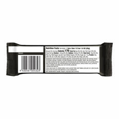 Musashi white chocolate caramel bar close-up highlights premium ingredients.