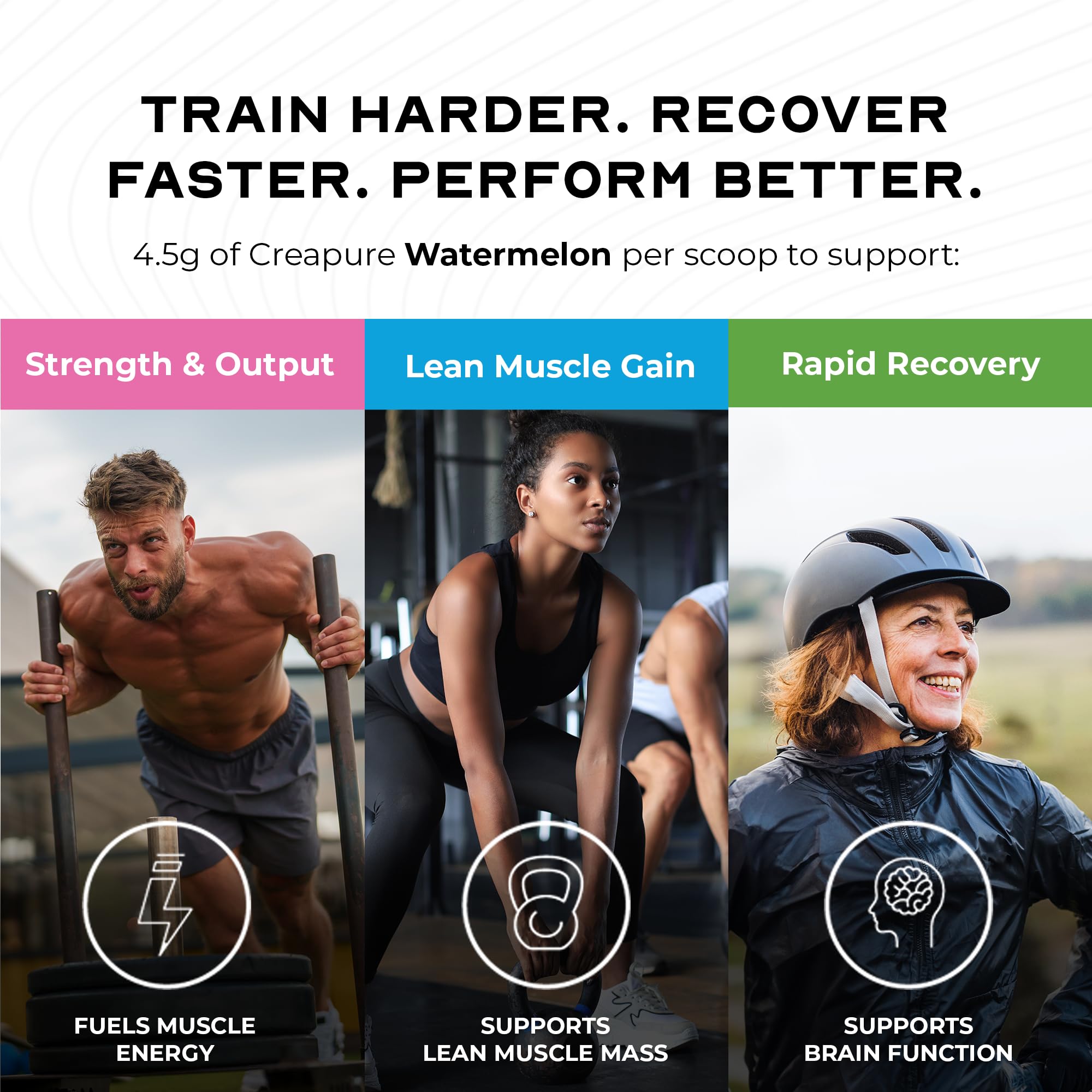 Muscle Feast Creapure powder dissolving in water shows quick hydration support.