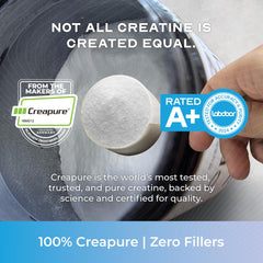 Muscle Feast Creapure scoop ready for precise 5g serving