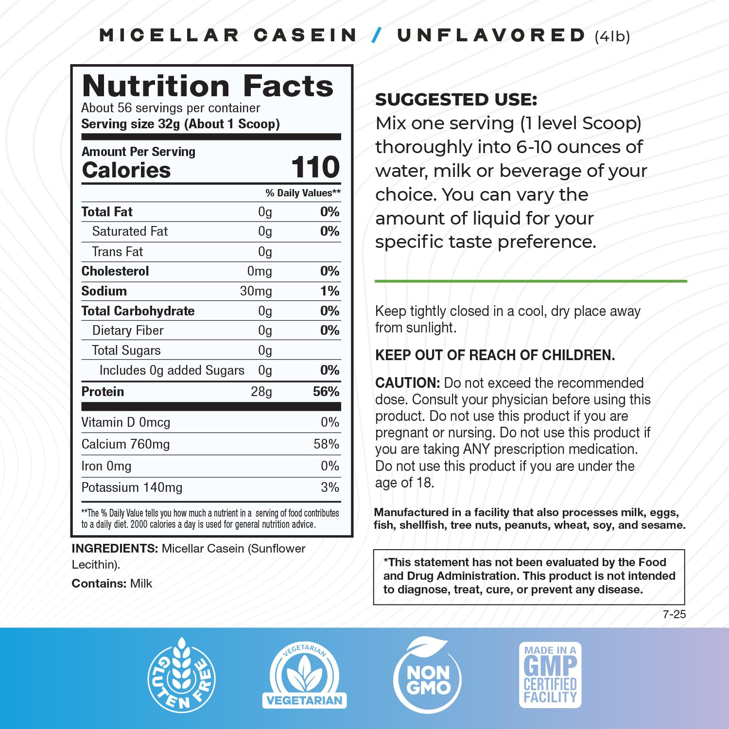 Creamy Muscle Feast shake with micellar casein in glass