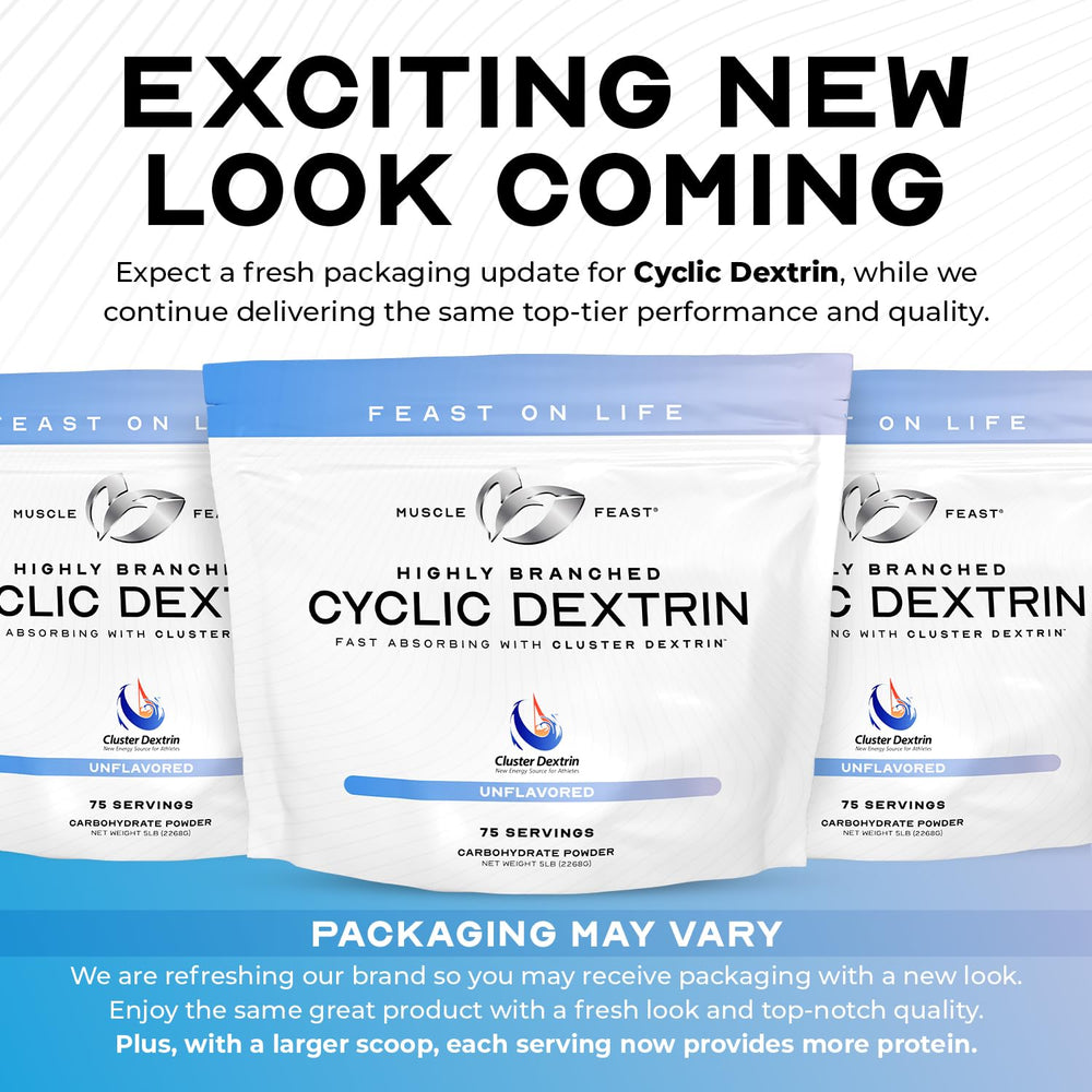 Muscle Feast HBCD jar label emphasizing clean, all-natural ingredients.