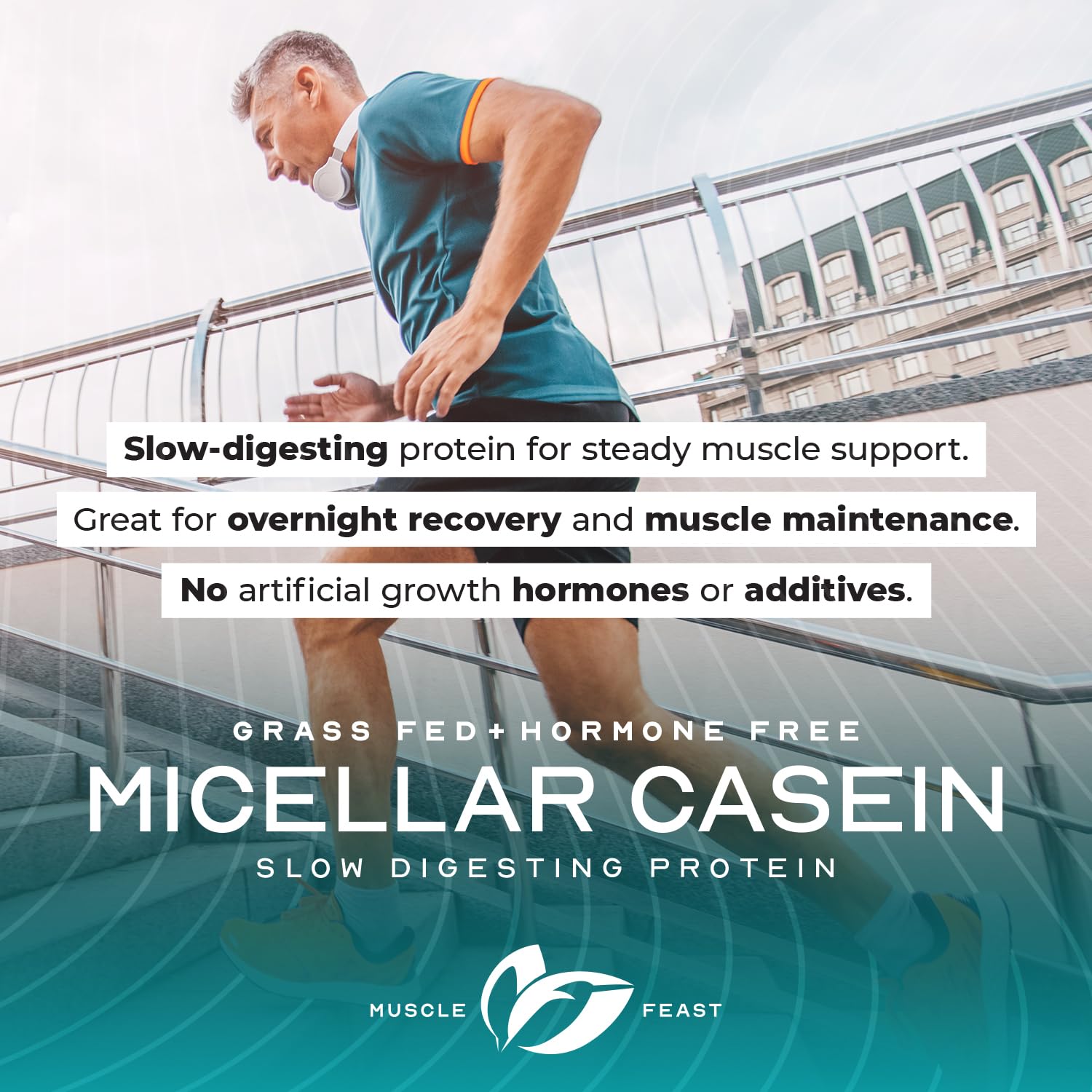 Sunflower lecithin helps create a silky shake in Muscle Feast casein.