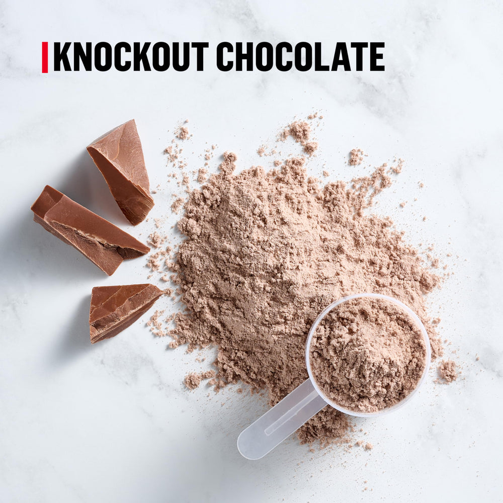 Scoop added to shaker for post-workout recovery and meal replacement.