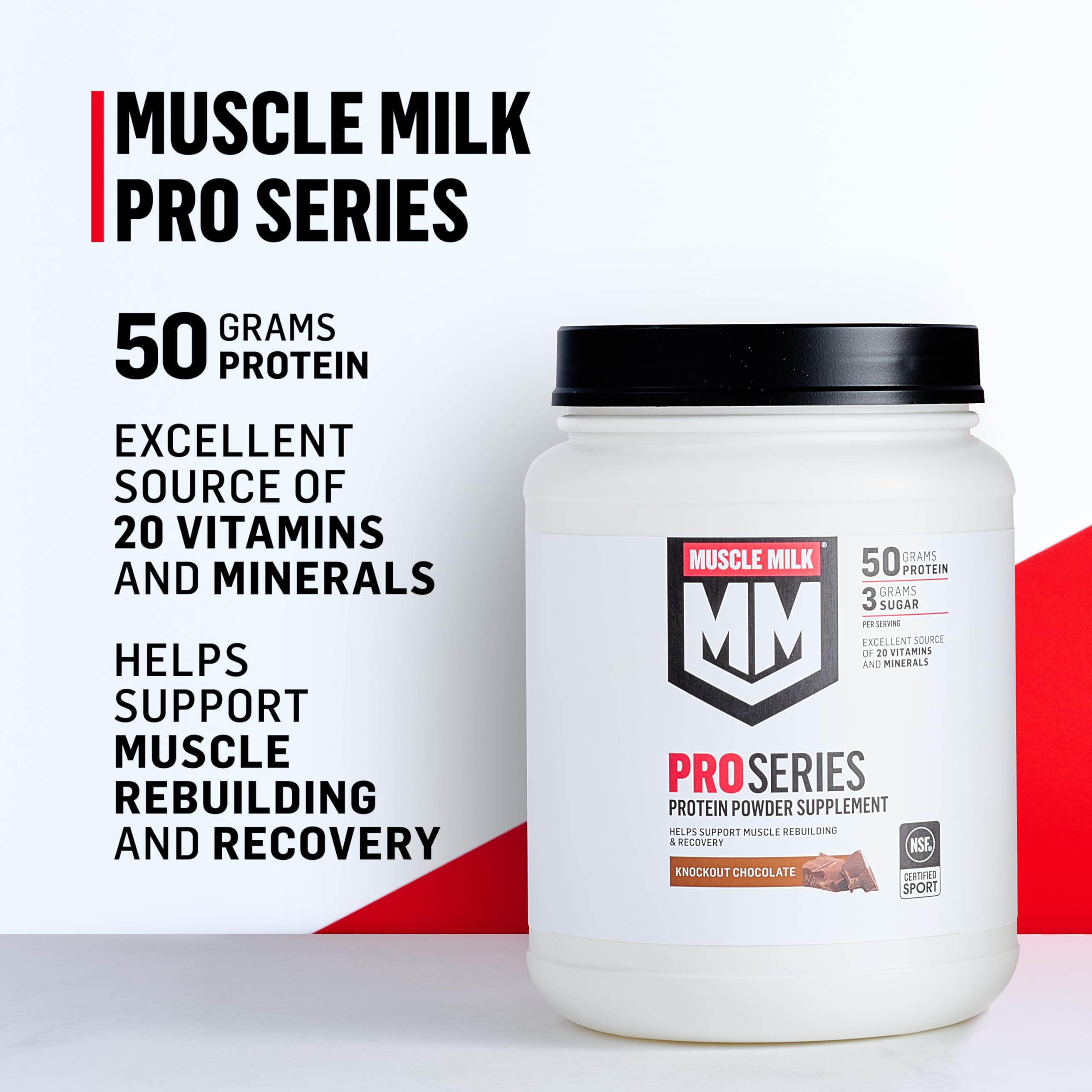 Glass of prepared shake shows rich color and creamy texture.