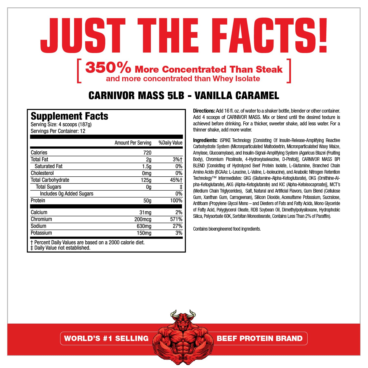 MuscleMeds Carnivor Mass scoop for precise protein dosing