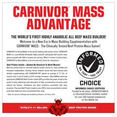 MuscleMeds Carnivor Mass shaker mix shows creamy texture.