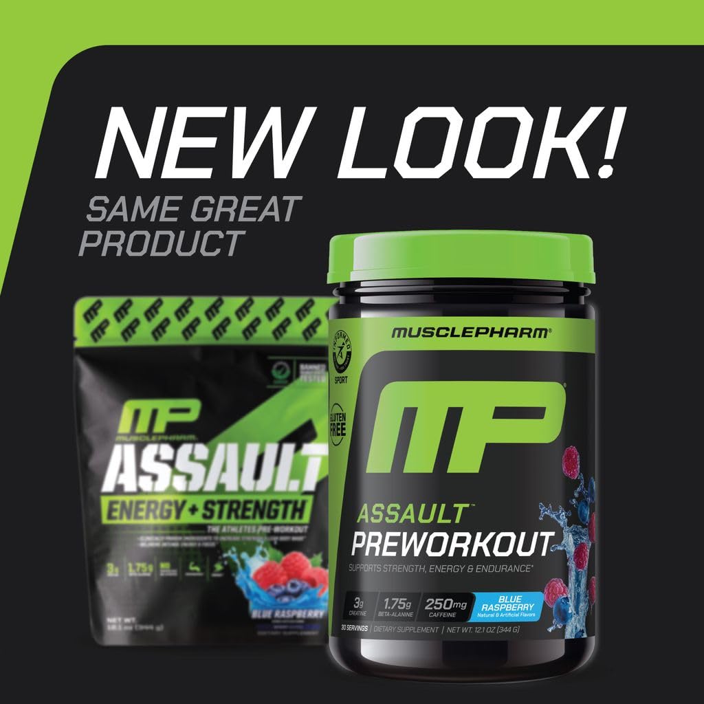 MusclePharm Assault pre-workout scoop for precise dosing
