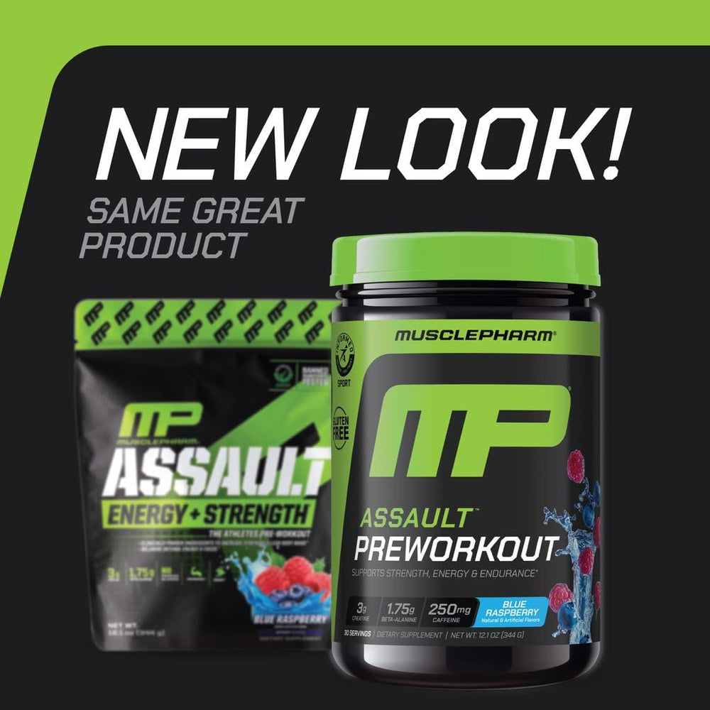 MusclePharm Assault pre-workout scoop for precise dosing