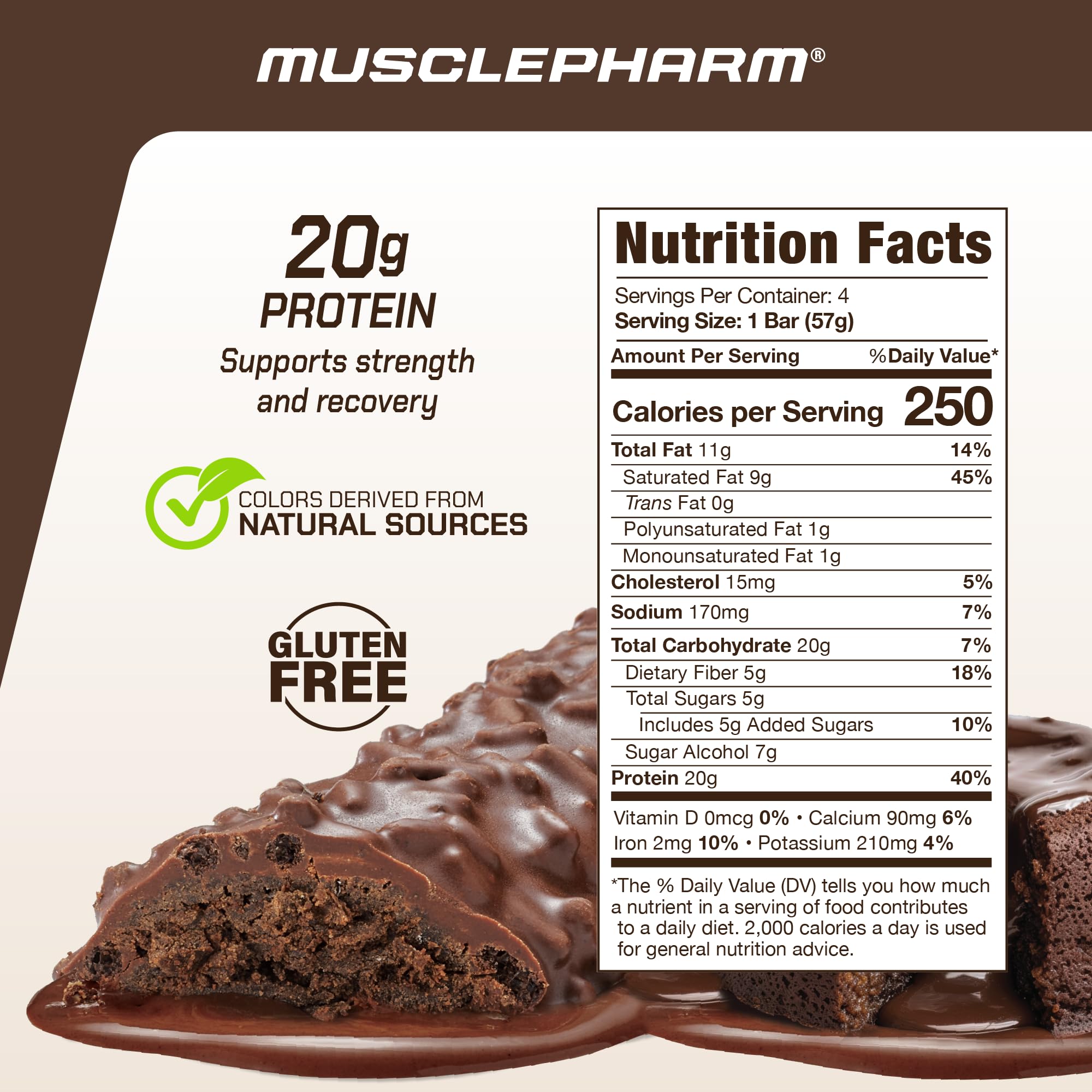 MusclePharm Combat Ready bar texture chewy and crispy for satisfying bites