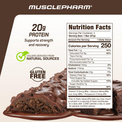 MusclePharm Combat Ready bar texture chewy and crispy for satisfying bites