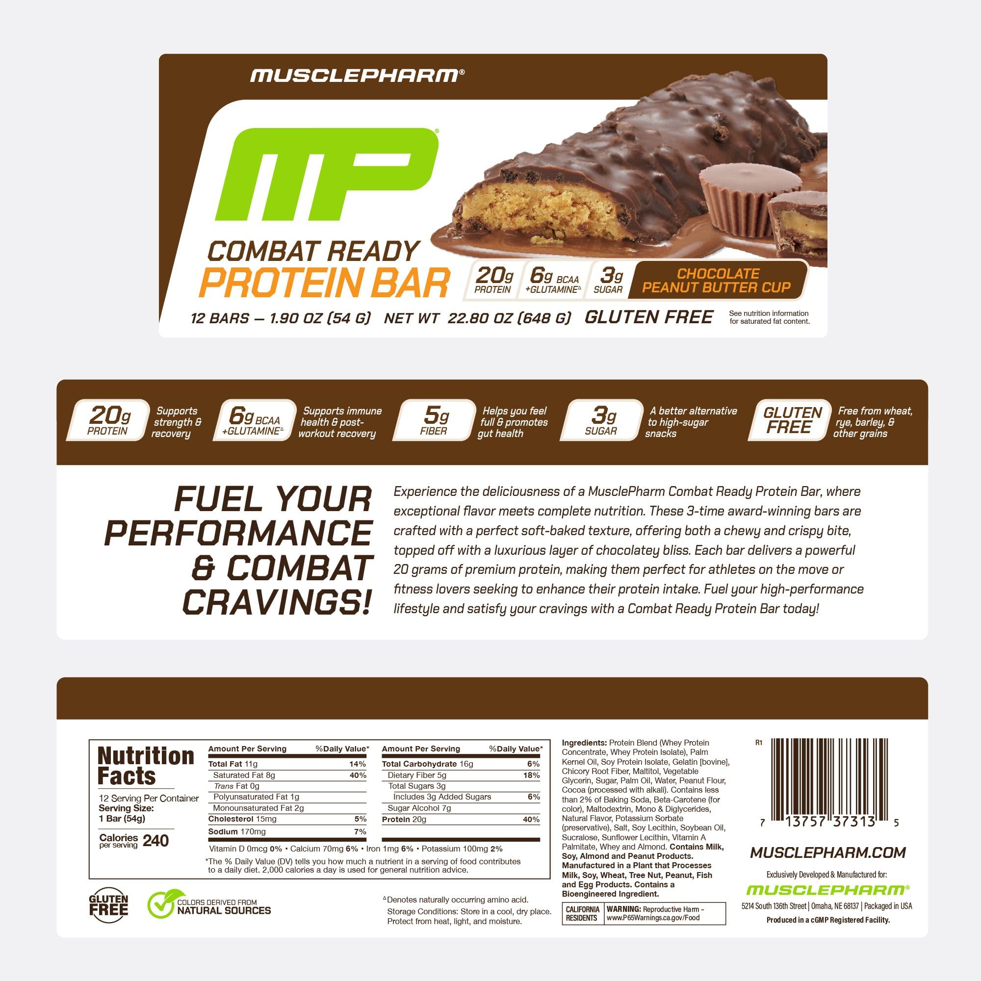 Flavor depiction of chocolate and peanut butter cup melt in MusclePharm bar