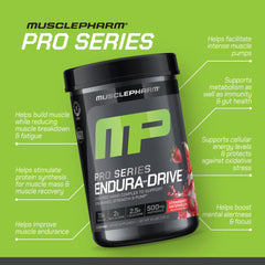 Label details highlight amino acids and electrolytes for ENDURA-DRIVE
