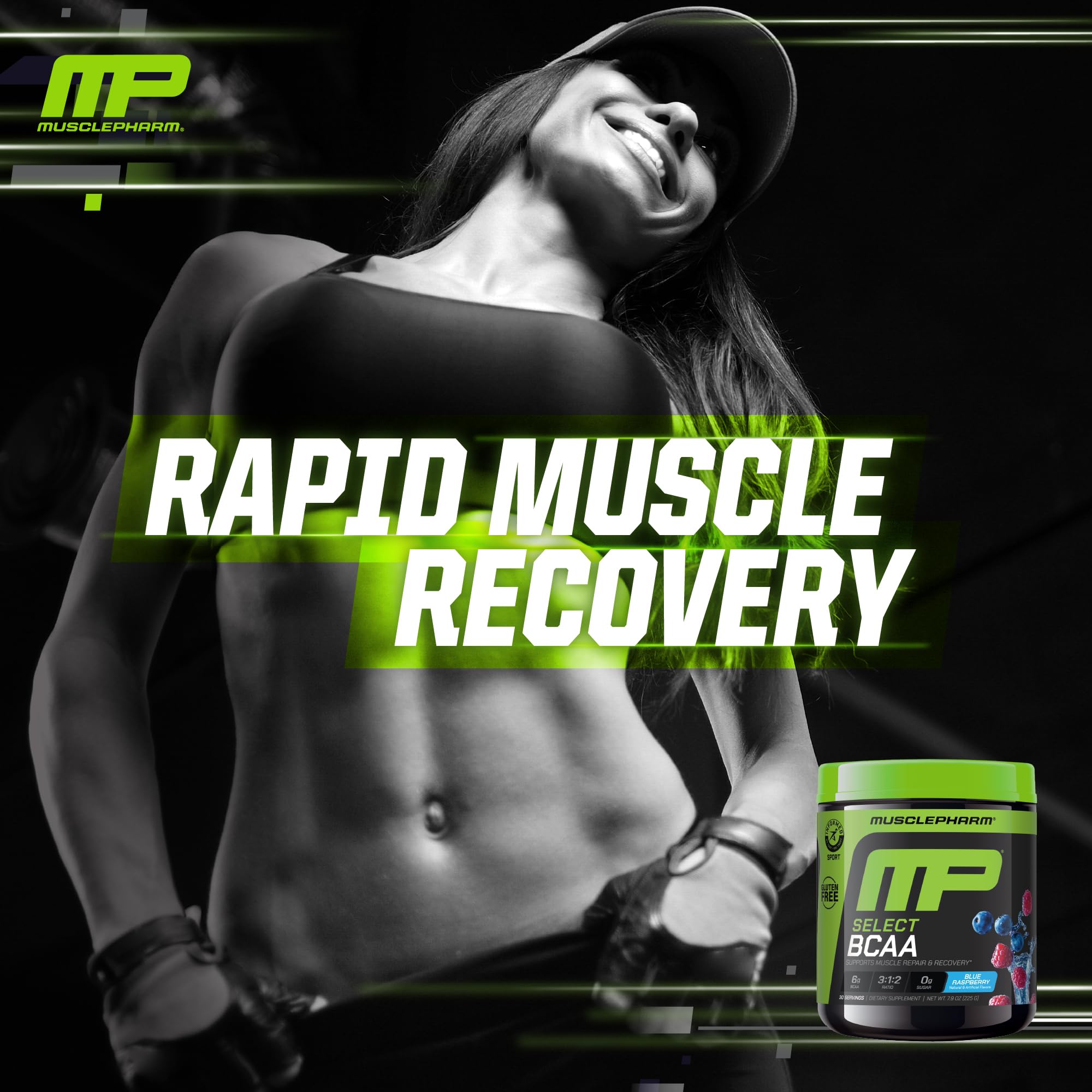 Athlete in training using BCAA powder for pre/post-workout support.