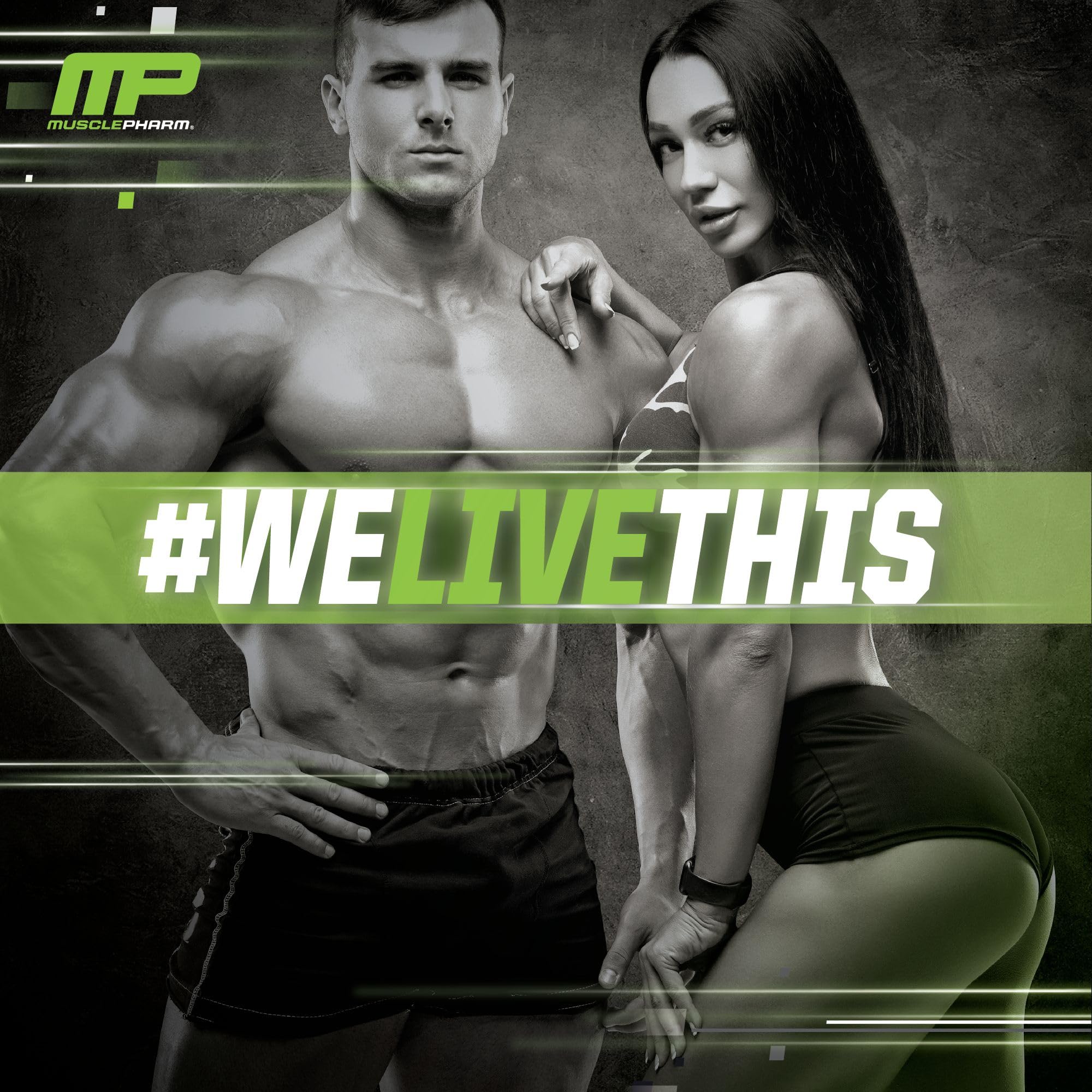 MusclePharm Essentials Multi-V+ on a clean wellness ritual display.
