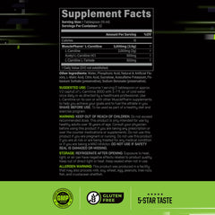 Pouring MusclePharm L-Carnitine 3000 into water for pre-workout energy.