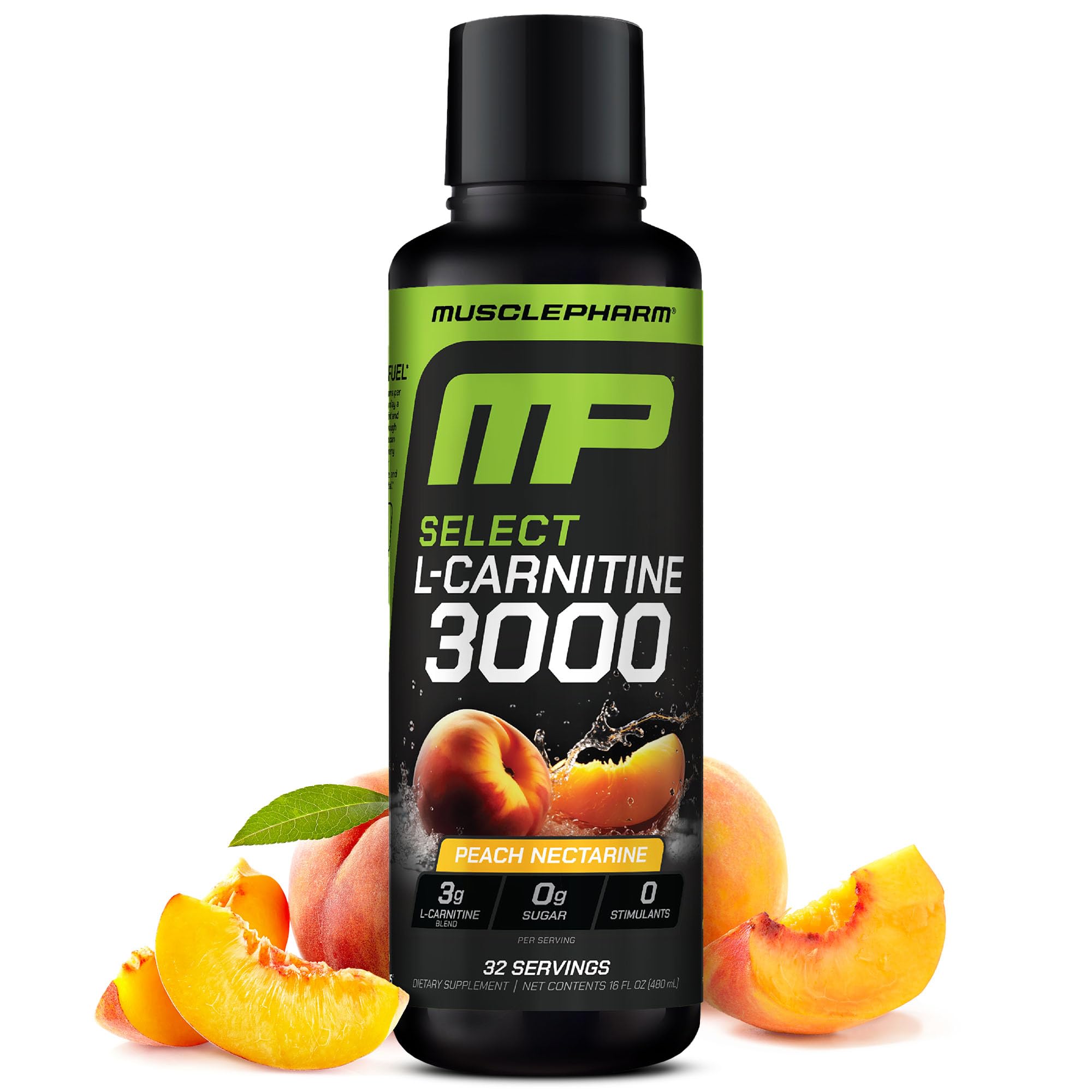 MusclePharm L-Carnitine 3000 bottle displayed for daily workouts