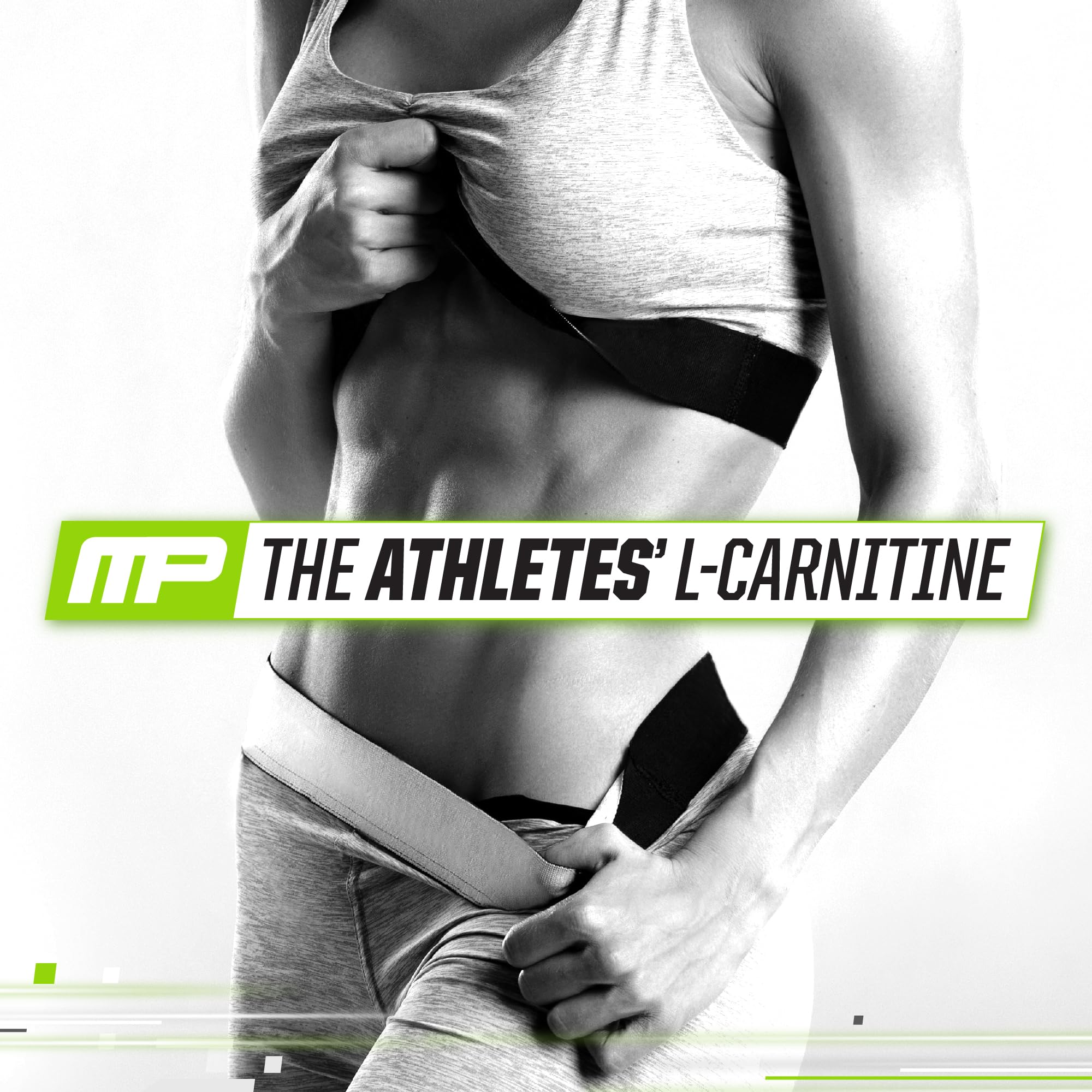 Athlete using MusclePharm L-Carnitine 3000 during training for enhanced energy.