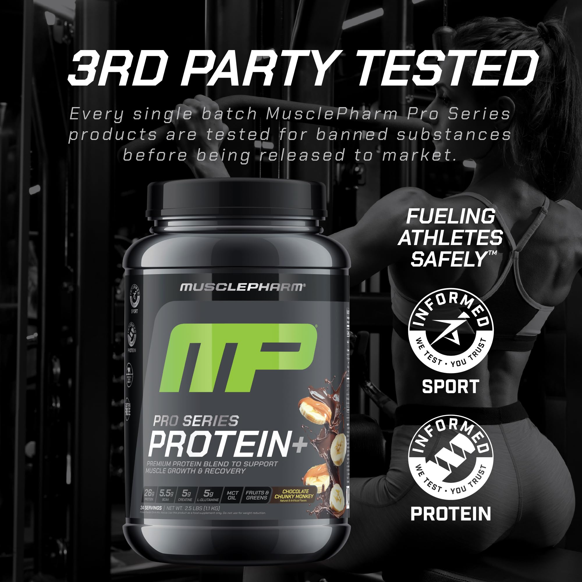 On-the-go serving of Protein+ for quick post-workout disruption-free fueling