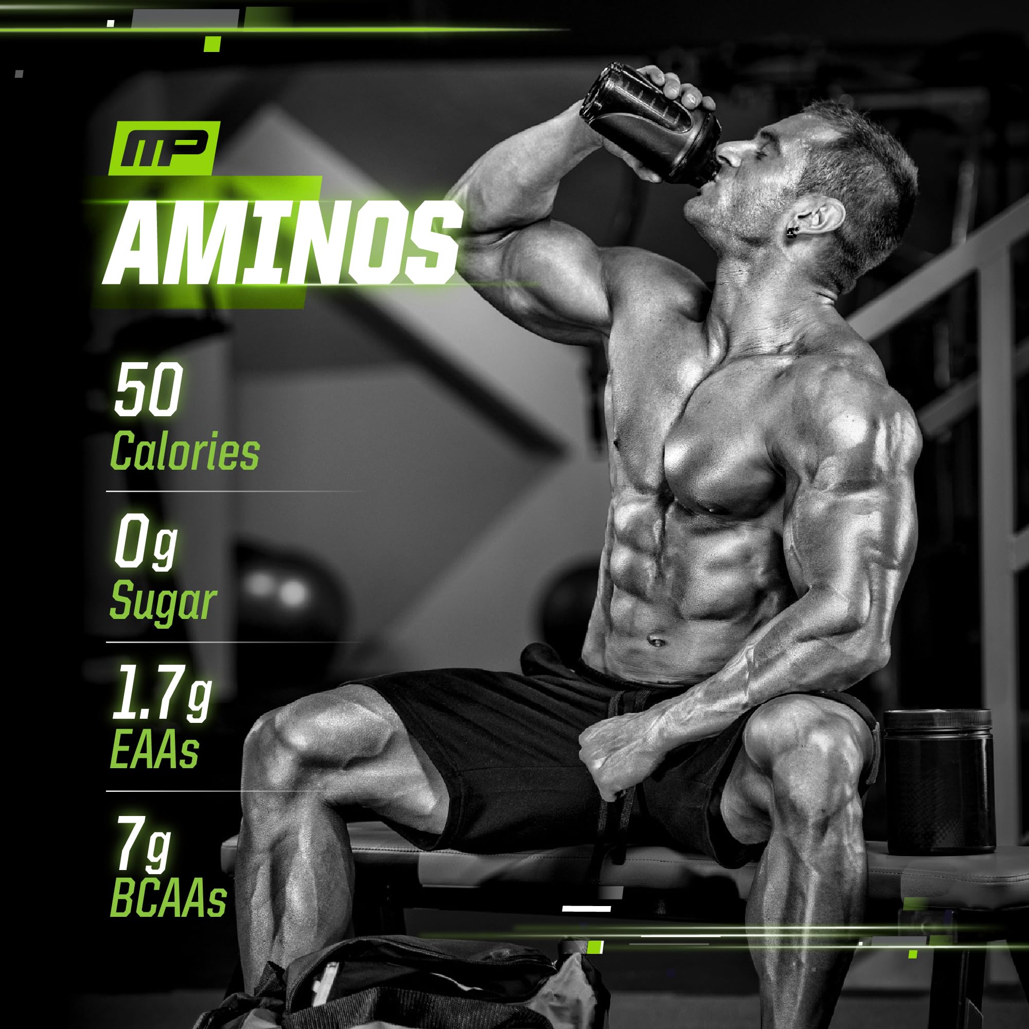 Shaker with mixed MusclePharm Select Aminos powder for easy dosing