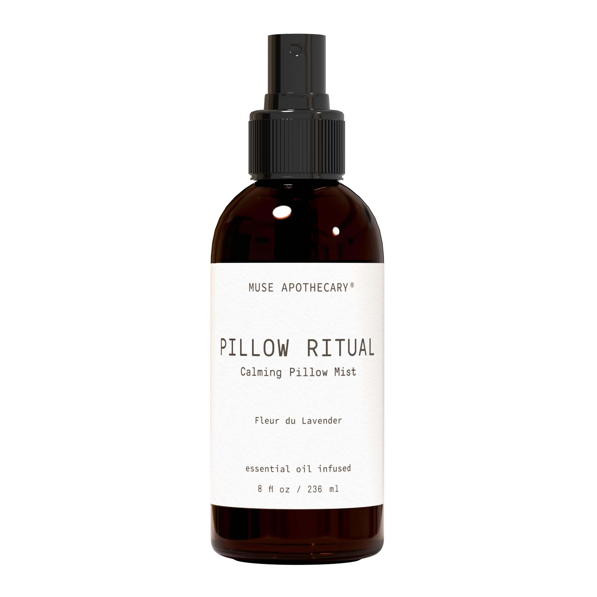Muse Apothecary Pillow Ritual bottle ready to diffuse calming lavender on linens
