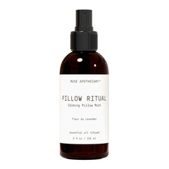 Muse Apothecary Pillow Ritual bottle ready to diffuse calming lavender on linens