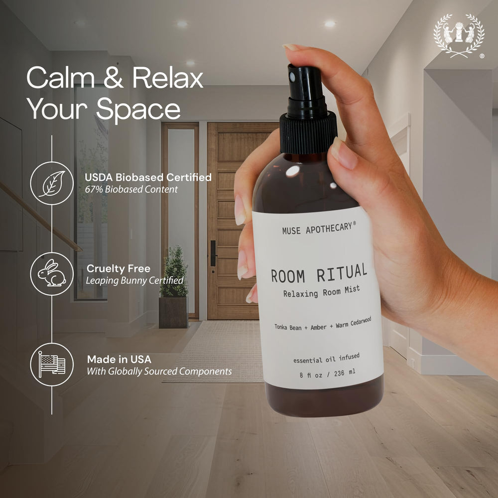 Muse Apothecary USDA biobased claim on label supporting natural ingredients