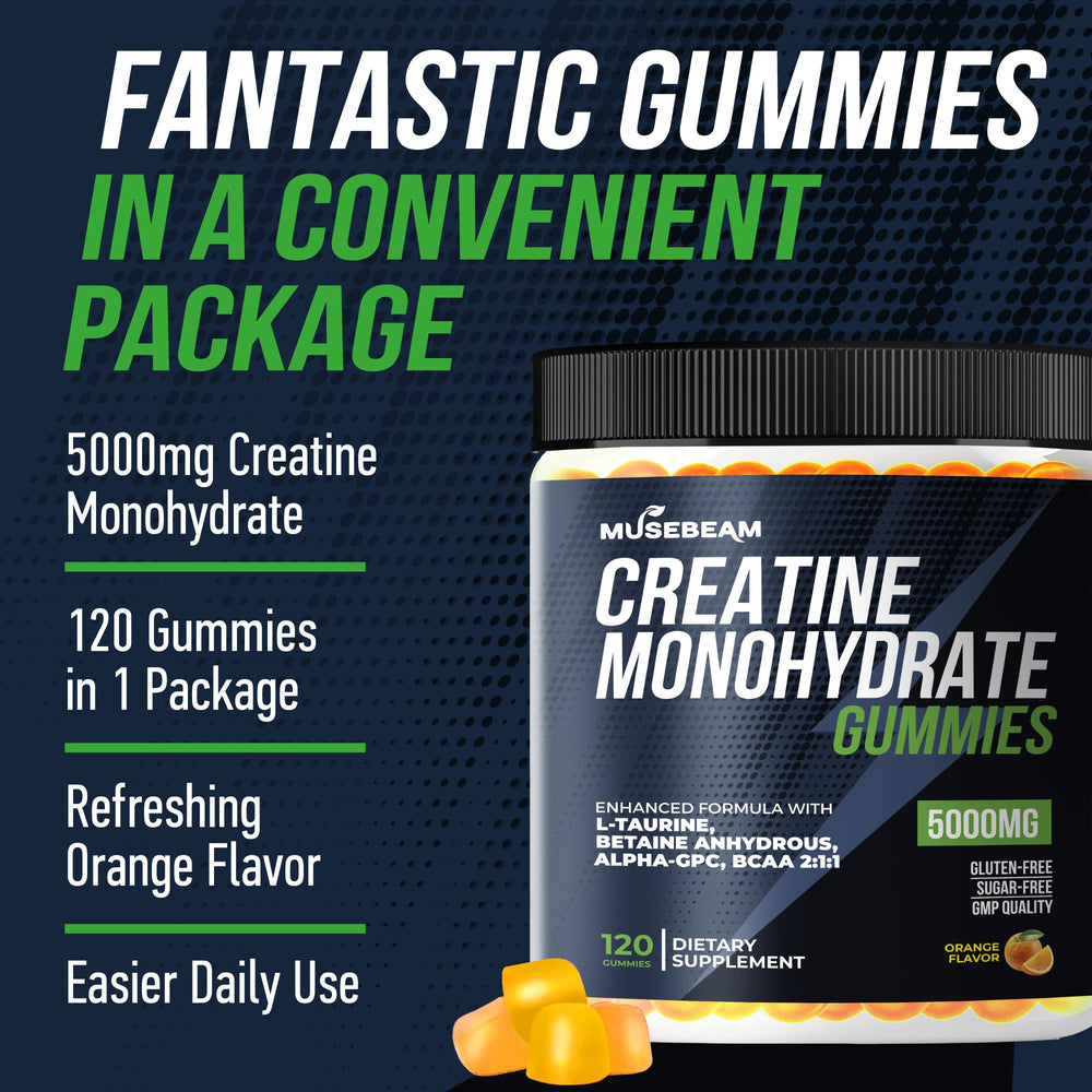 Musebeam gummies ready to take on the go during workouts.