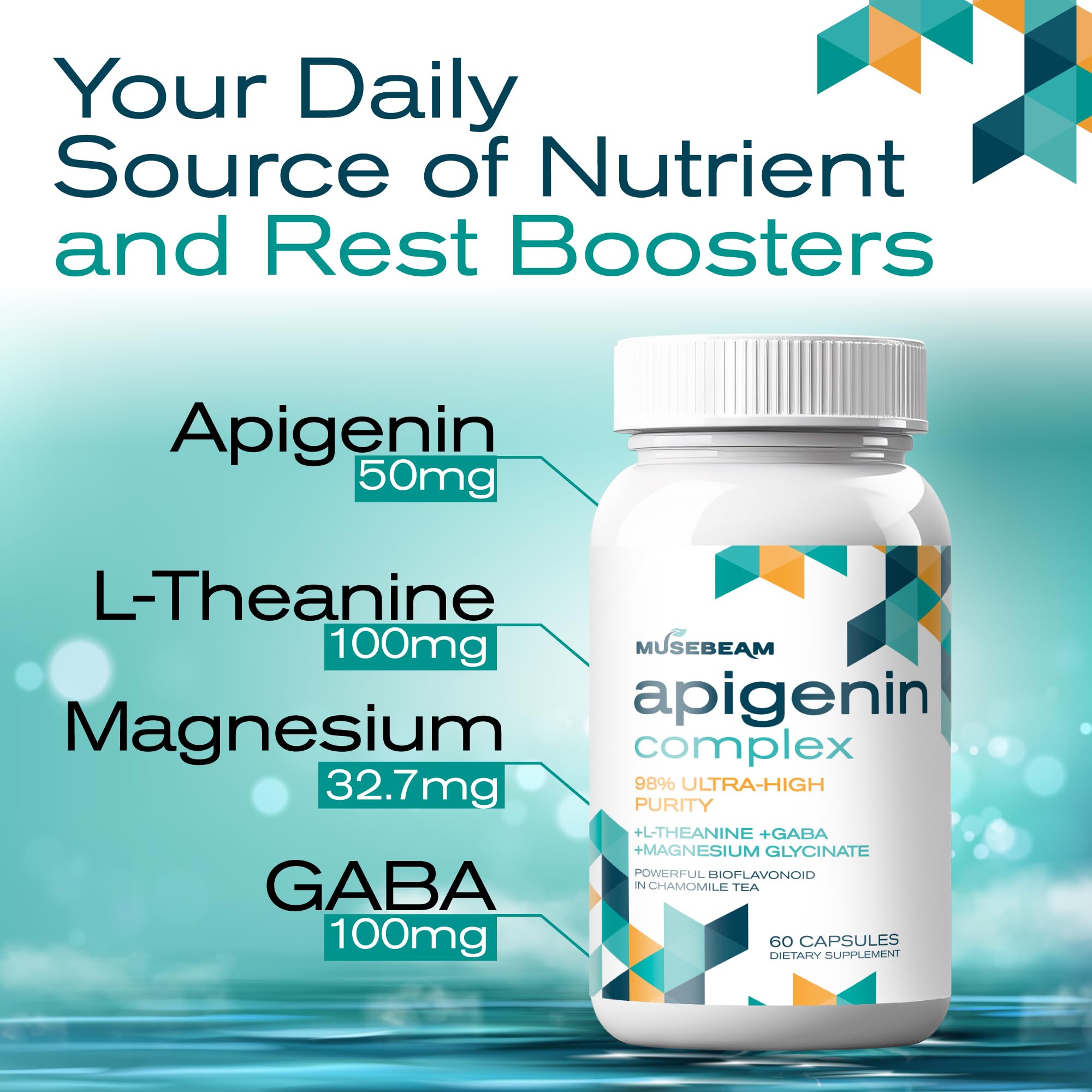 Musebeam relaxation 4-in-1 formula bottle signals a calm, multi-ingredient approach.
