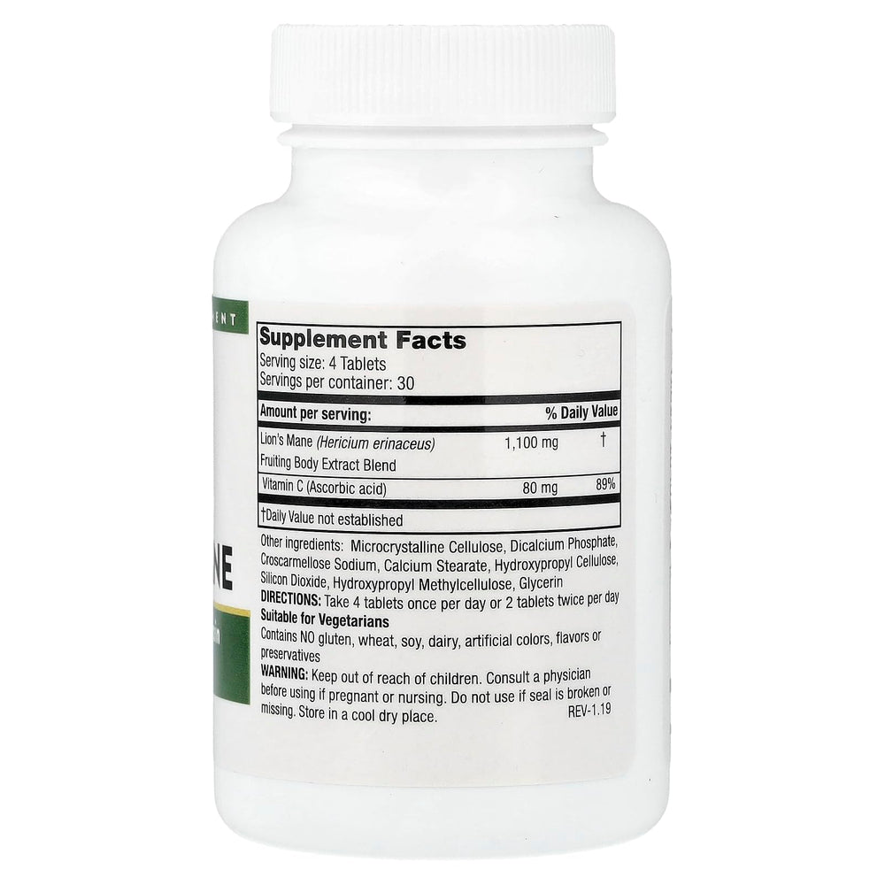 Mushroom Matrix Lion's Mane extract from fruiting body highlights natural origin.
