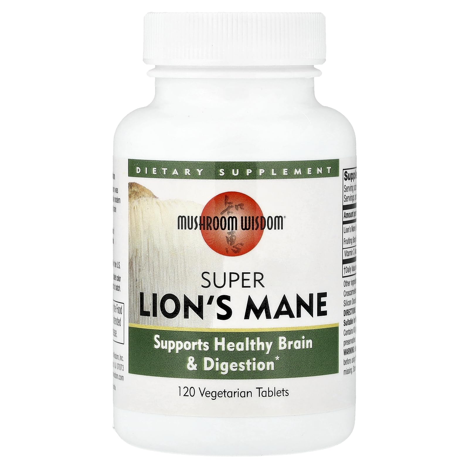 Mushroom Matrix Lion's Mane Super Extract bottle shows the label for daily cognitive support.
