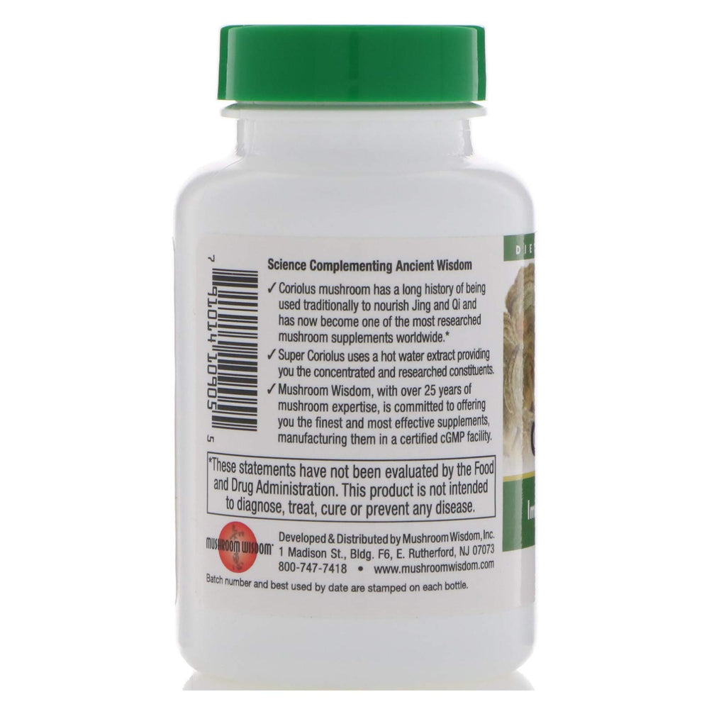 Mushroom Wisdom Super Coriolus on a morning routine setup, may support healthy liver function.
