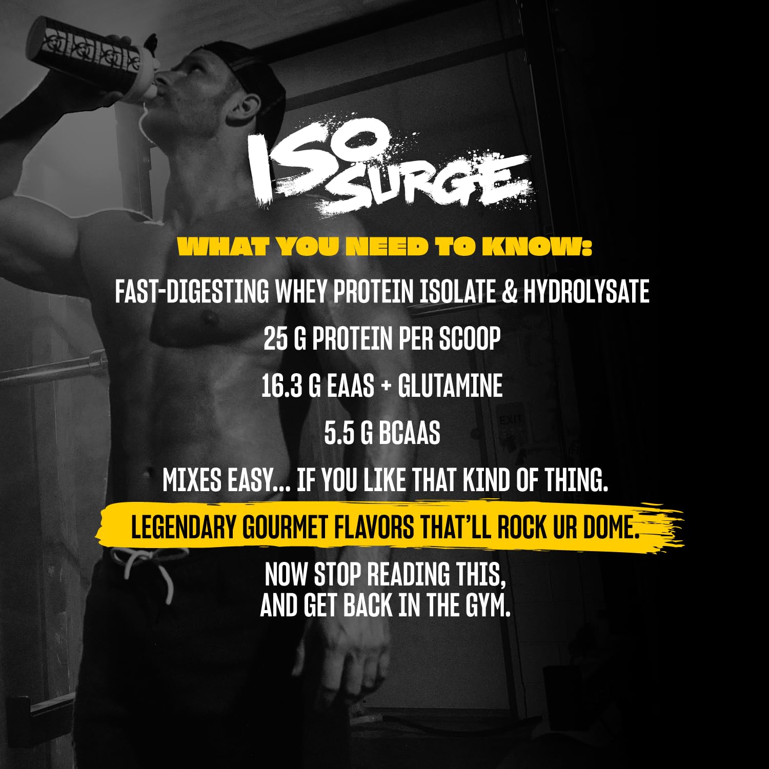 Mutant ISO Surge 25g per scoop for strong workout support