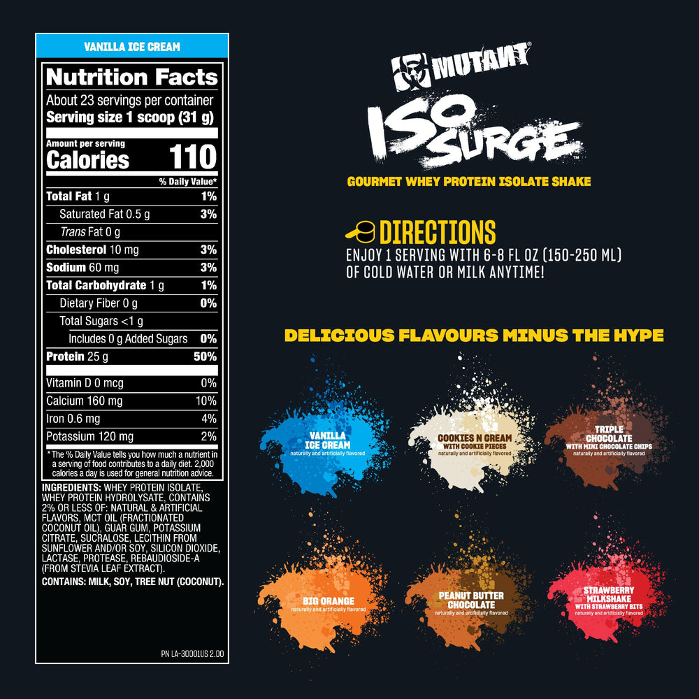Mutant ISO Surge athlete in training scene suggests reliable fueling