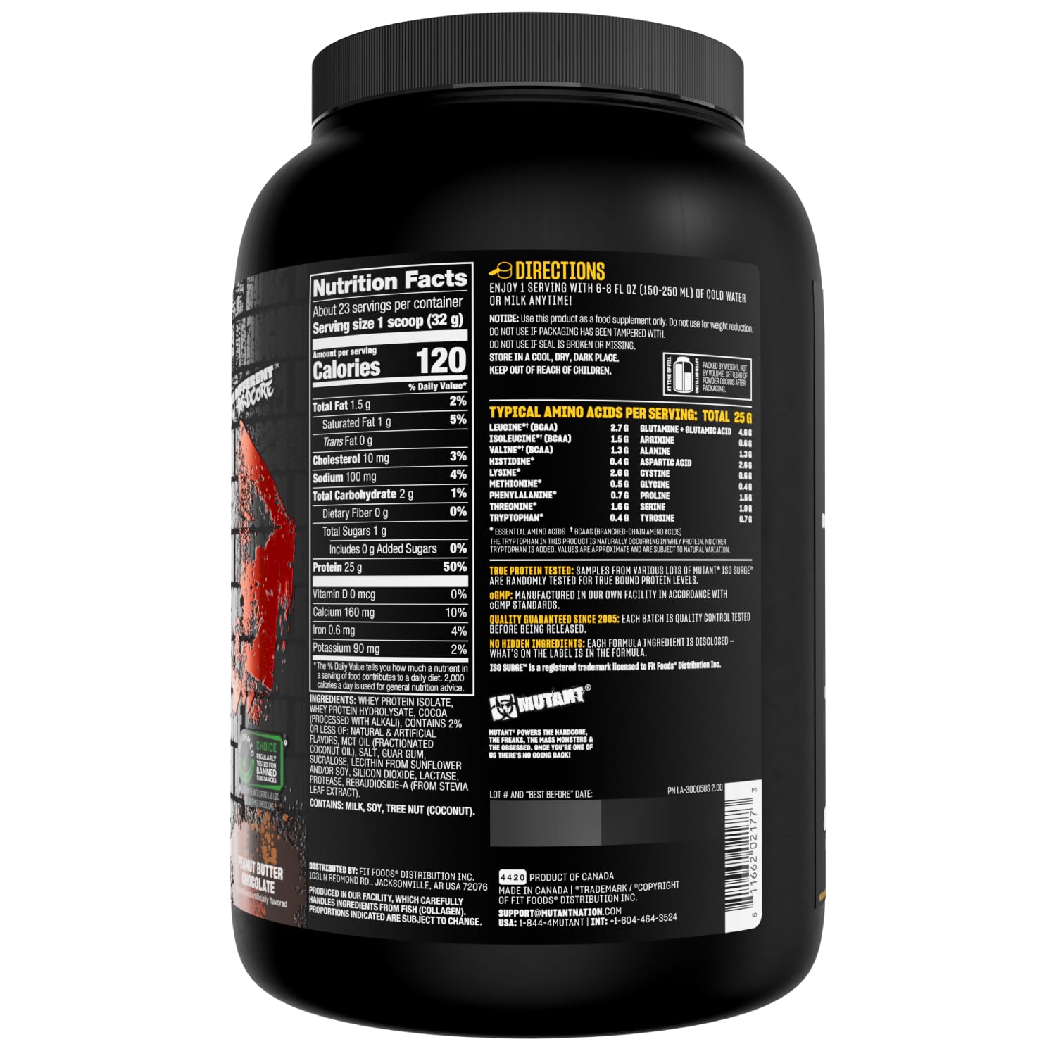 Mutant ISO Surge packaging and flavors display variety for kitchen routines